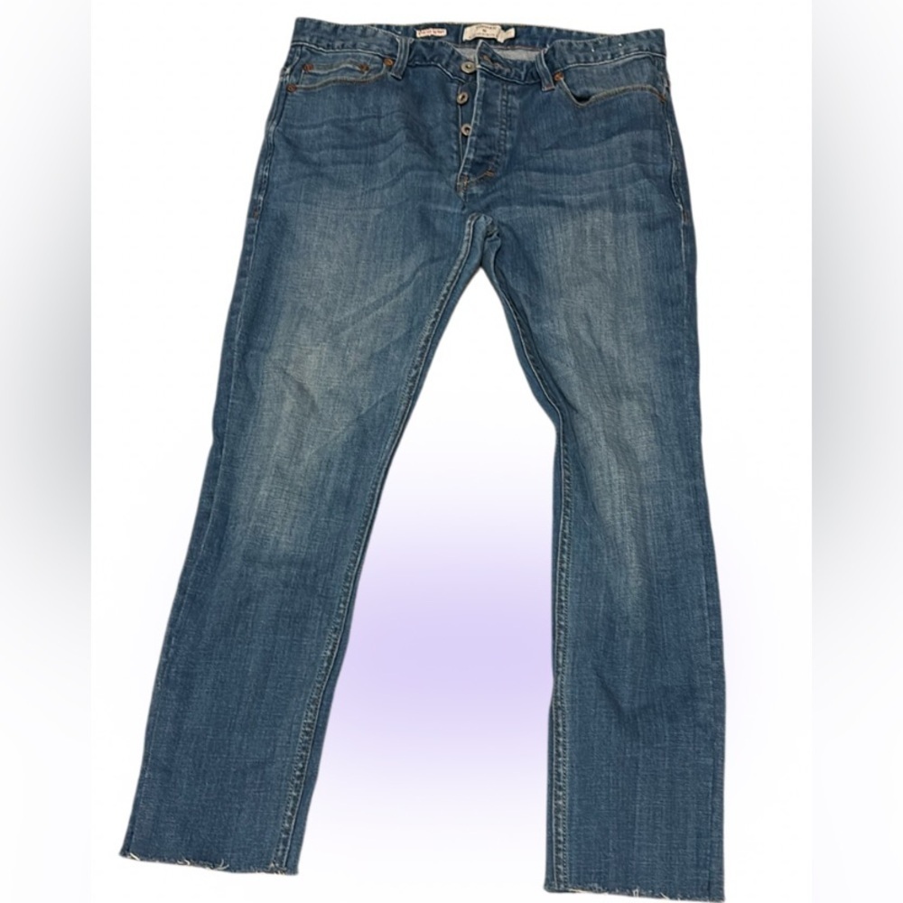 Topman  Stretch skinny loose hem ankle style high waisted jeans  Sz 32